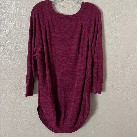 Maurice’s Plus Size Round Hem Tunic Lightweight Sweater 3X Magenta - Picture 6 of 6